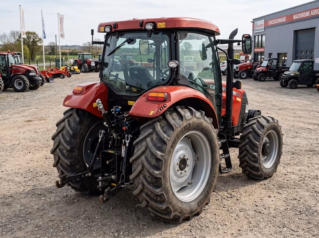 Tracteur agricole, vue extérieure